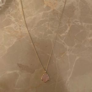 Kendra Scott necklace (light pink stone)